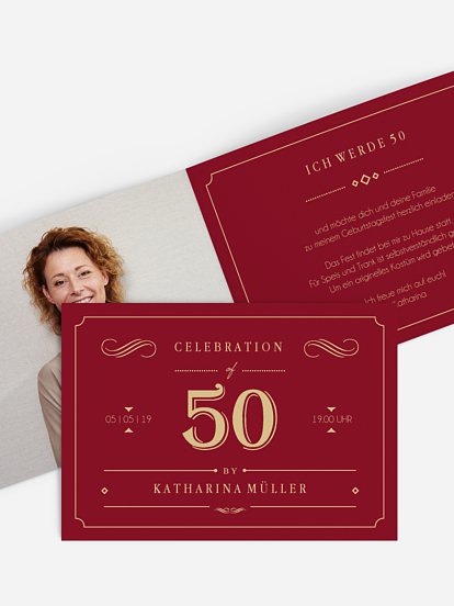 Einladung 50. Geburtstag Gatsby