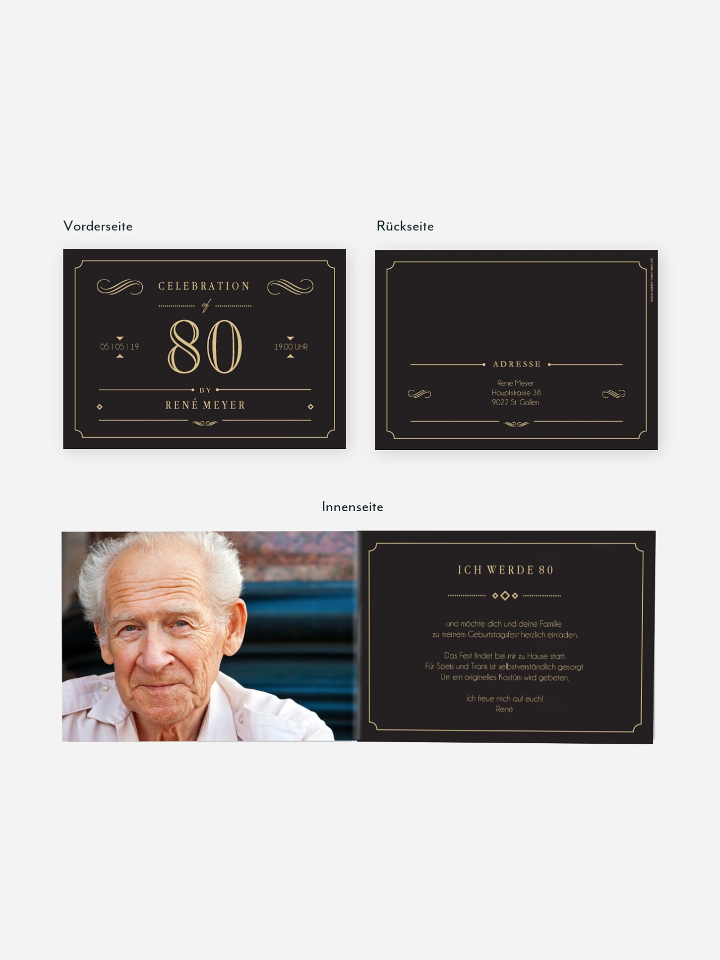 Einladung 80. Geburtstag Gatsby