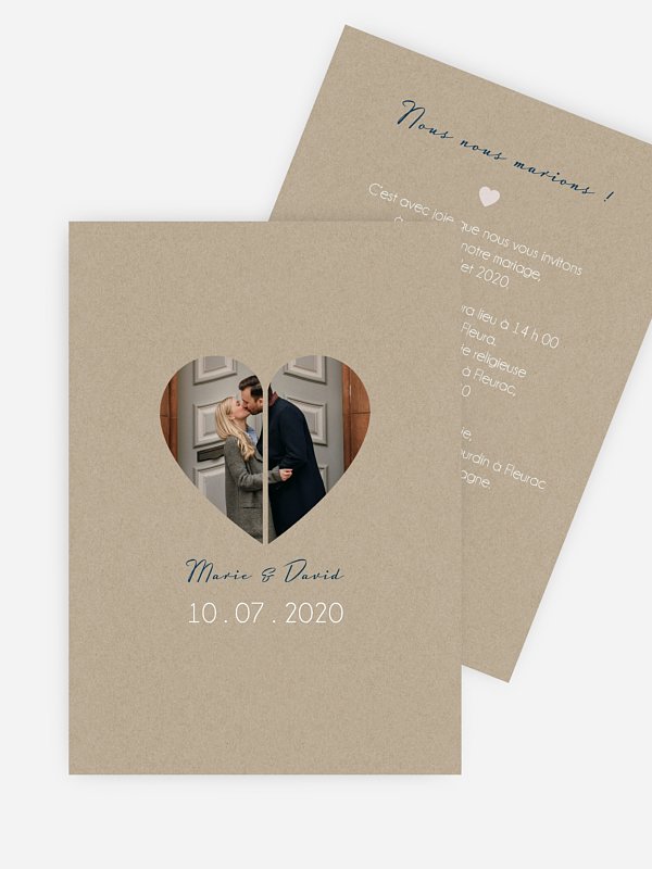 Faire-part mariage Âmes soeurs