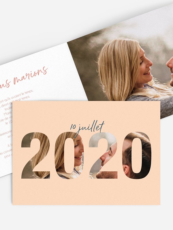 Faire-part de mariage 2020