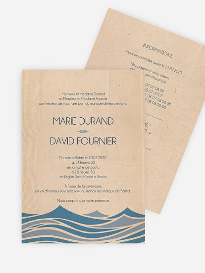 Faire-part mariage Bastia