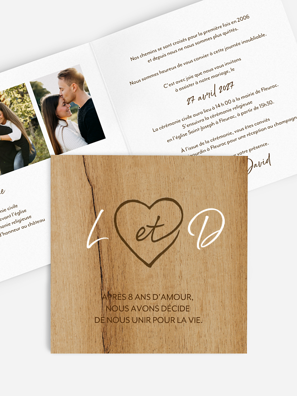 Faire-part de mariage Eternellement