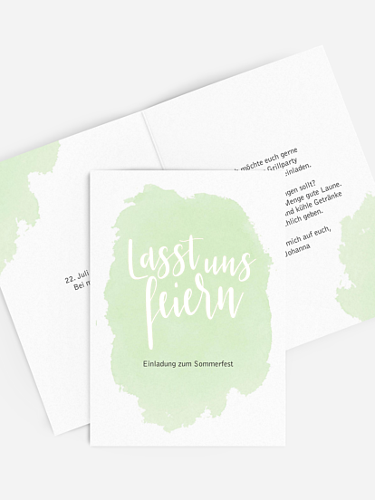 Partyeinladung Let´s celebrate