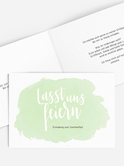 Partyeinladung Let´s celebrate