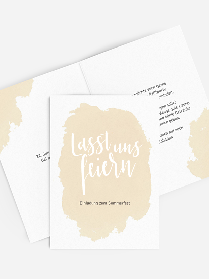 Partyeinladung Let´s celebrate