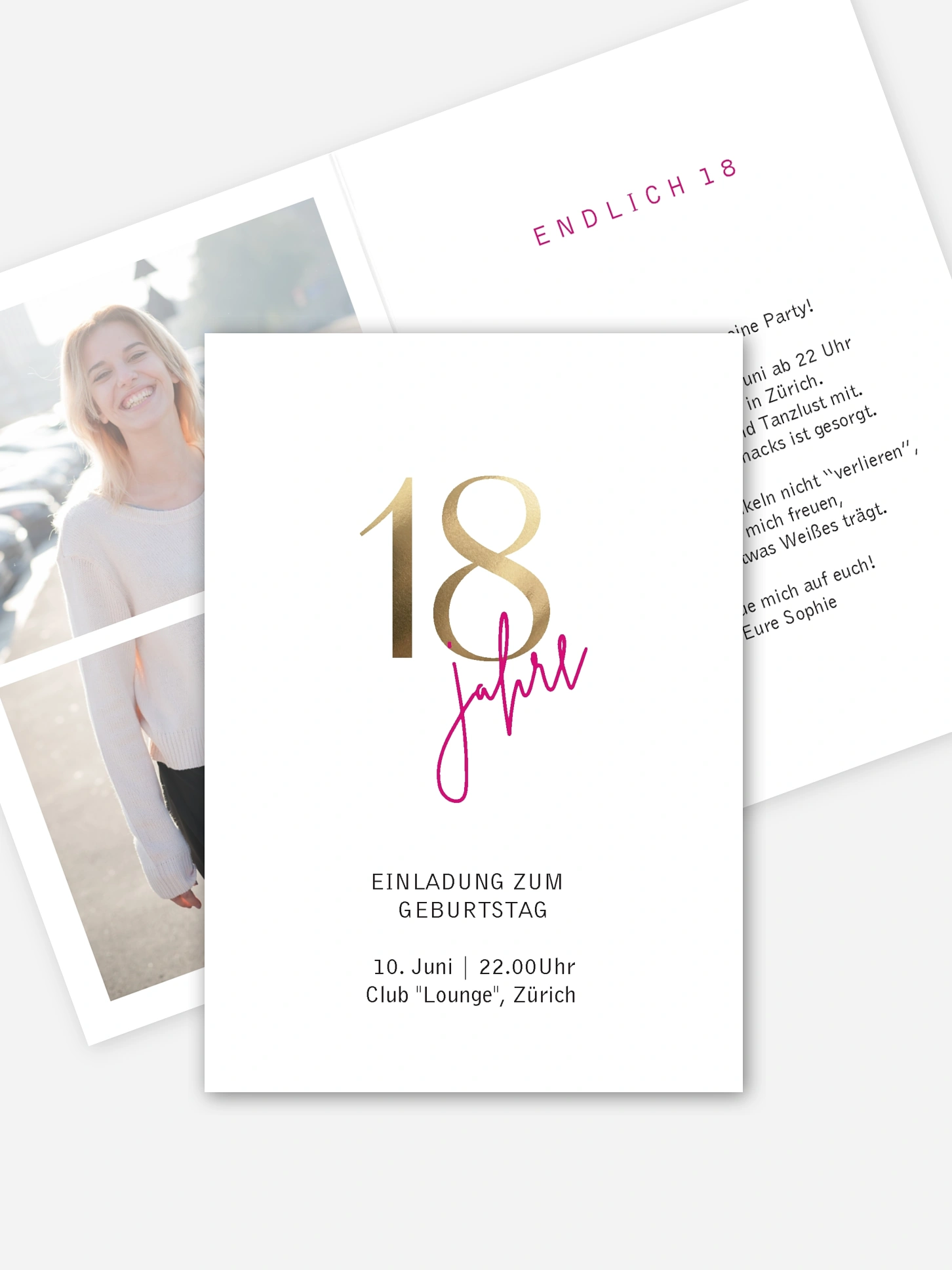 Einladung 18. Geburtstag Prachtvolle Jahre