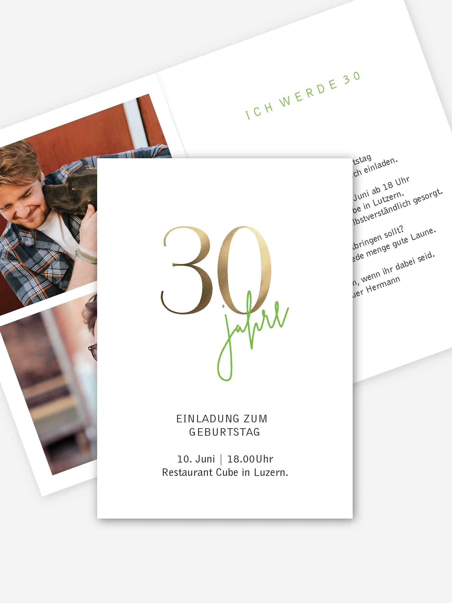 Einladung 30. Geburtstag Prachtvolle Jahre