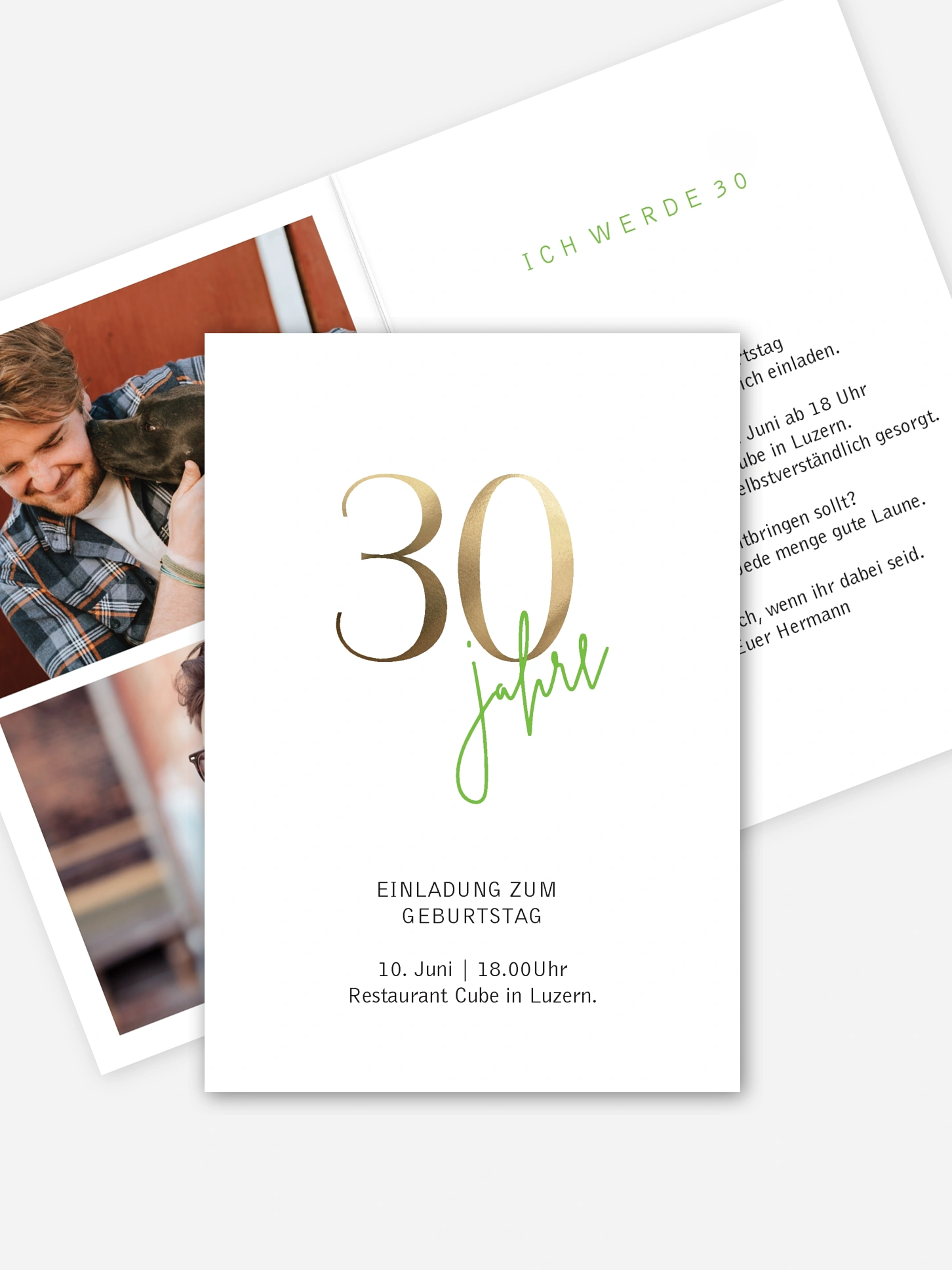 Einladung 30. Geburtstag Prachtvolle Jahre