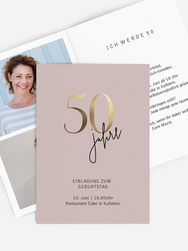 Einladungskarten 50 Geburtstag Prachtvolle Jahre