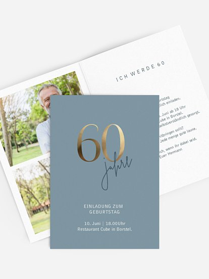 Einladung 60. Geburtstag Prachtvolle Jahre