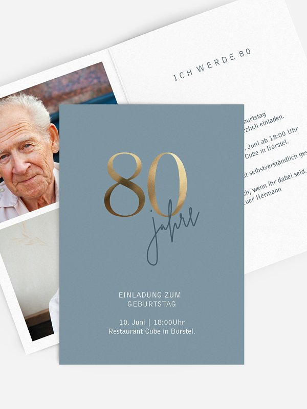 Einladung 80. Geburtstag 