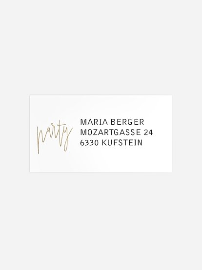 Empfängeraufkleber Party Sparkling Party