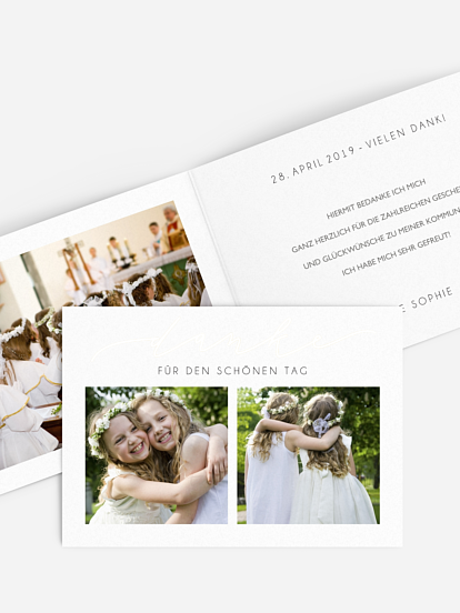 Danksagung Kommunion Manuskript