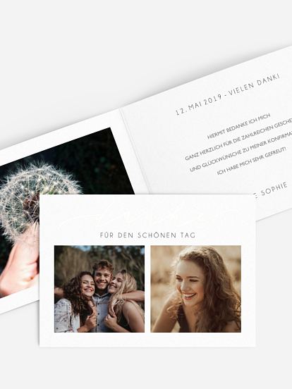 Danksagung Konfirmation Manuskript Premium