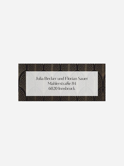 Absenderaufkleber Party Precious Time