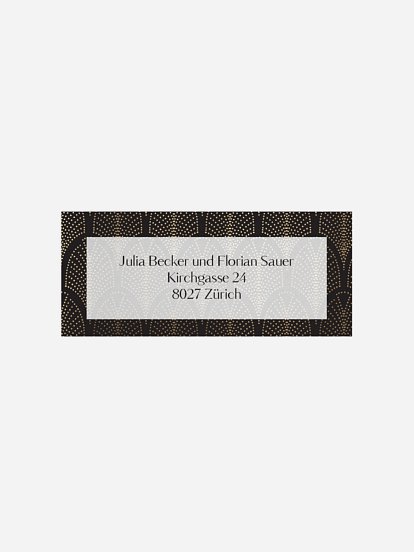 Absenderaufkleber Party Precious Time