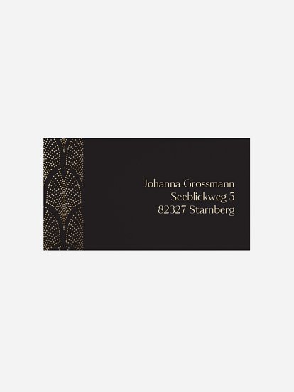 Empfängeraufkleber Party Precious Time