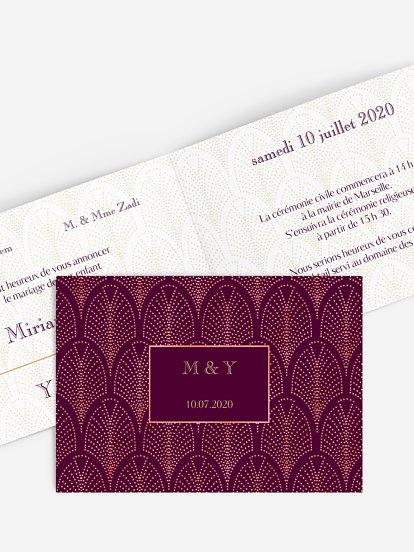 Faire-part de mariage Jolie dorure