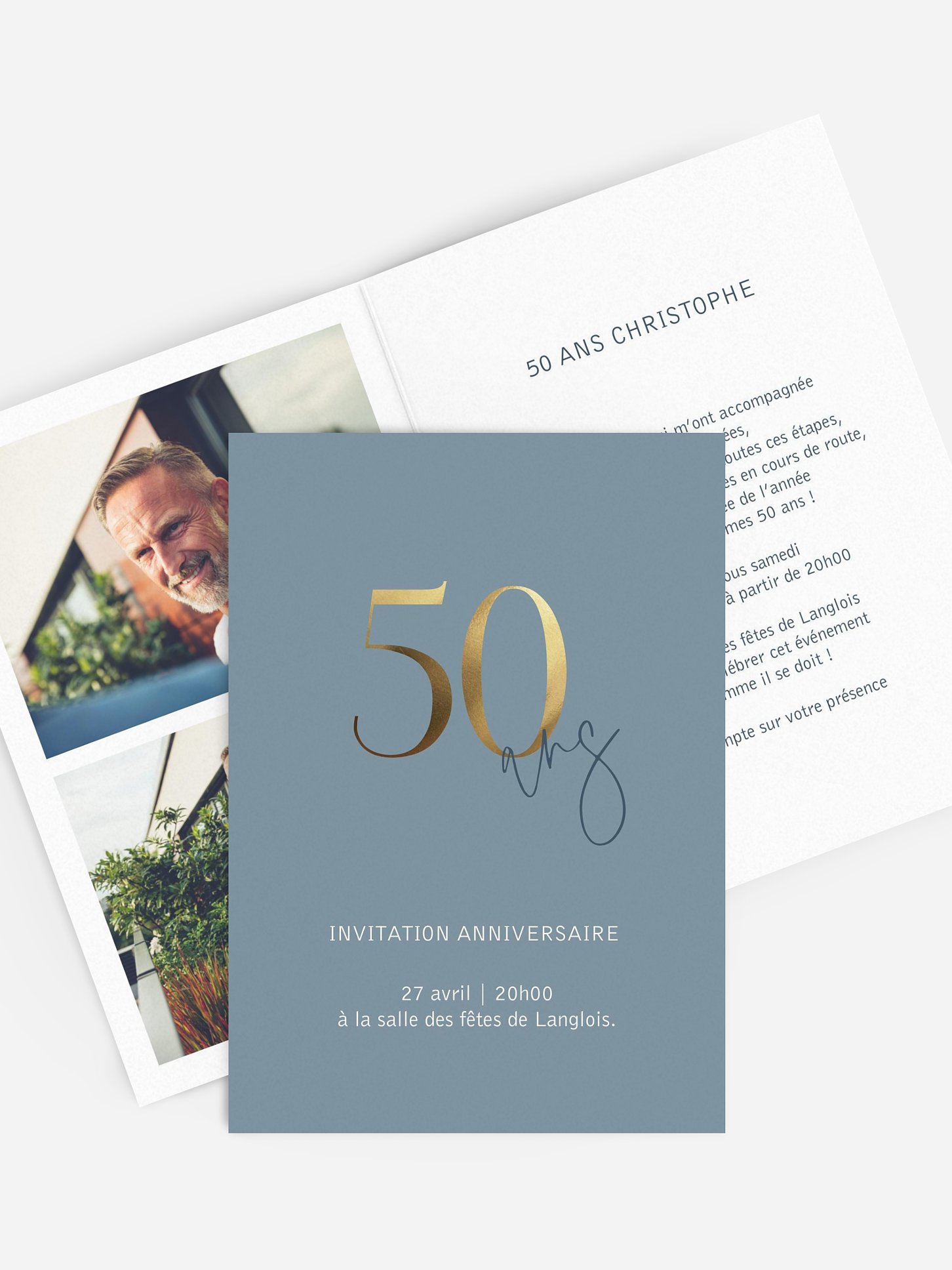 invitation anniversaire 50 Merveilleuses années