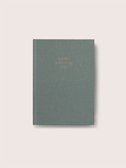 Carnet personnalisé Tissu doré