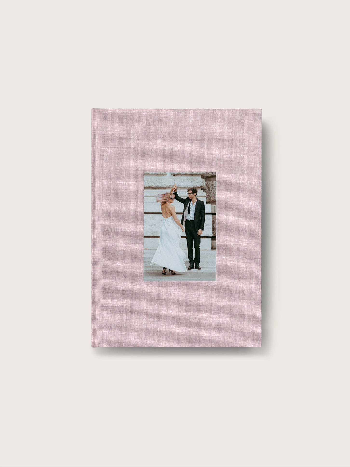 Carnet personnalisé Tissu photo embossée