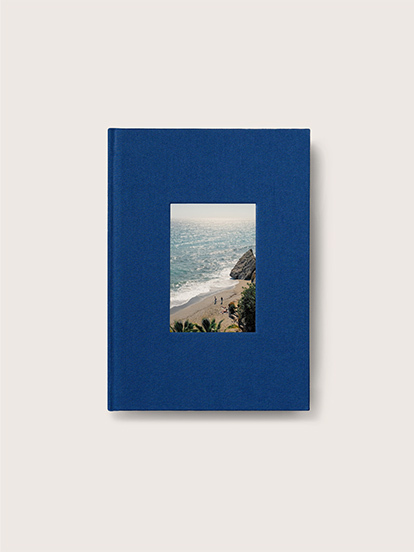 Carnet personnalisé Tissu photo embossée