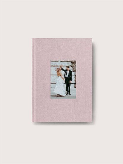 Carnet personnalisé Tissu photo embossée