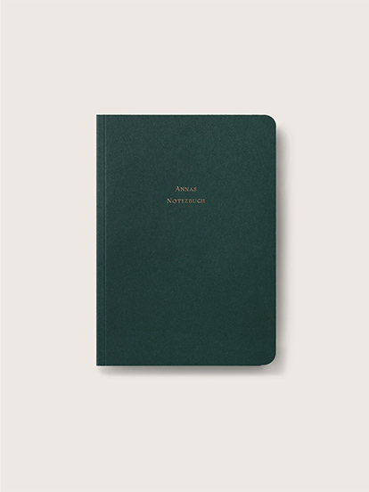 Notizbuch Softcover veredelt