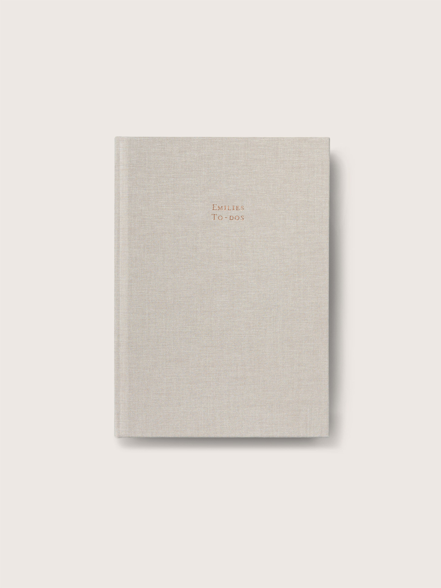 Notizbuch Stoffeinband veredelt