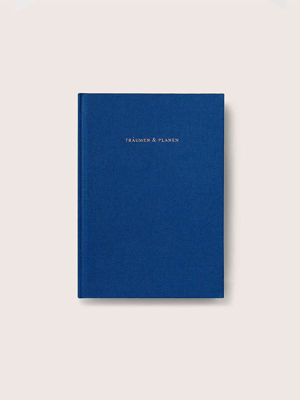 Notizbuch Stoffeinband veredelt