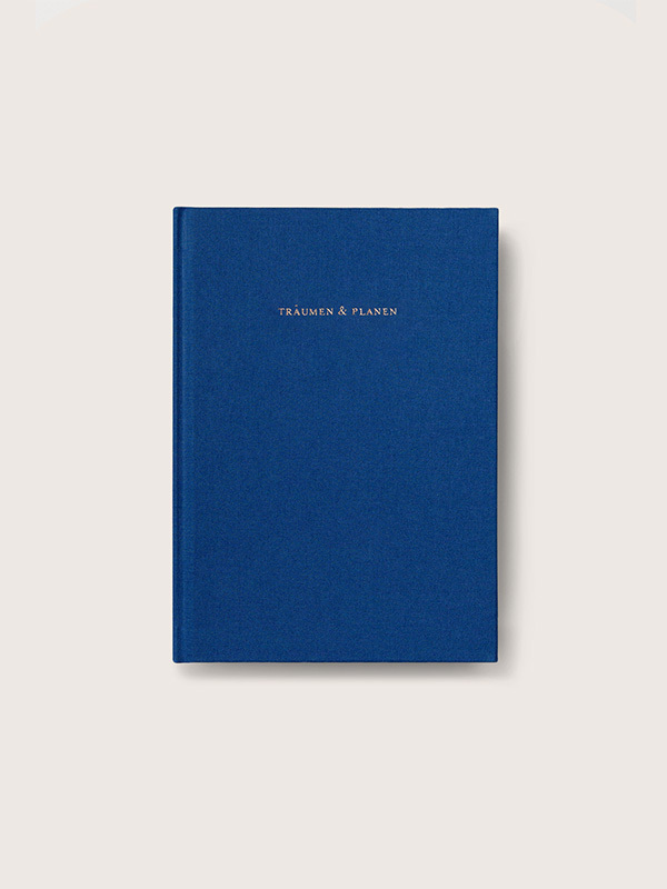 Notizbuch Stoffeinband veredelt