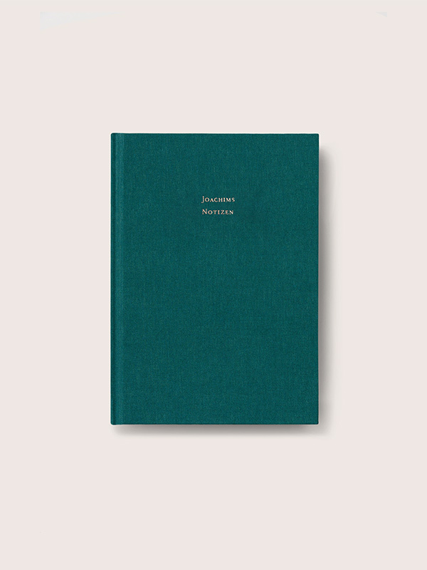 Notizbuch Stoffeinband veredelt