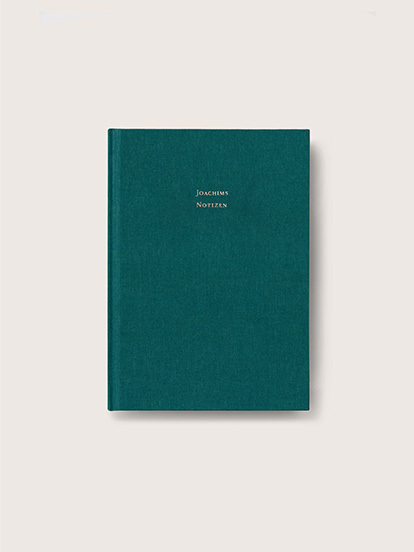 Notizbuch Stoffeinband veredelt