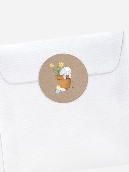 Aufkleber Geburt Eiersuche