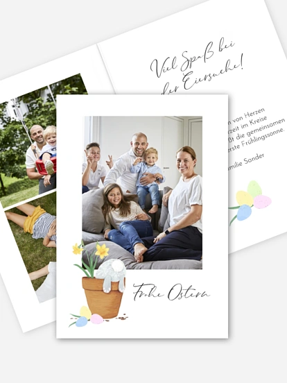 Osterkarte Osterhase