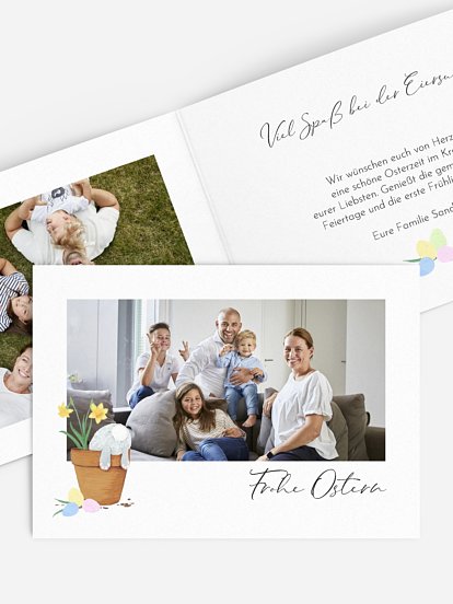 Osterkarte Osterhase