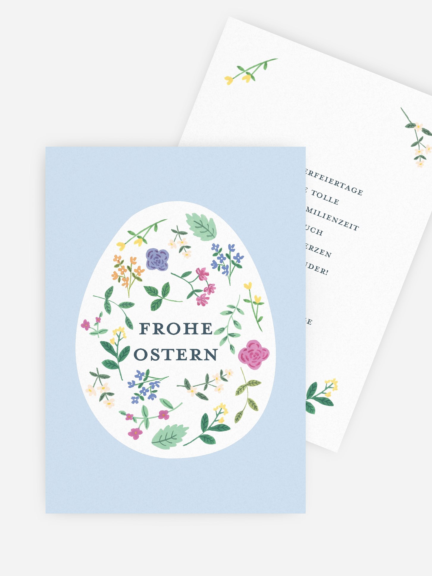 Osterkarte Frühlingszeit