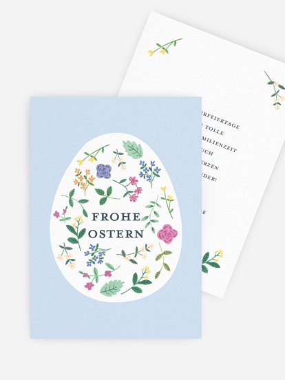Osterkarte Frühlingszeit