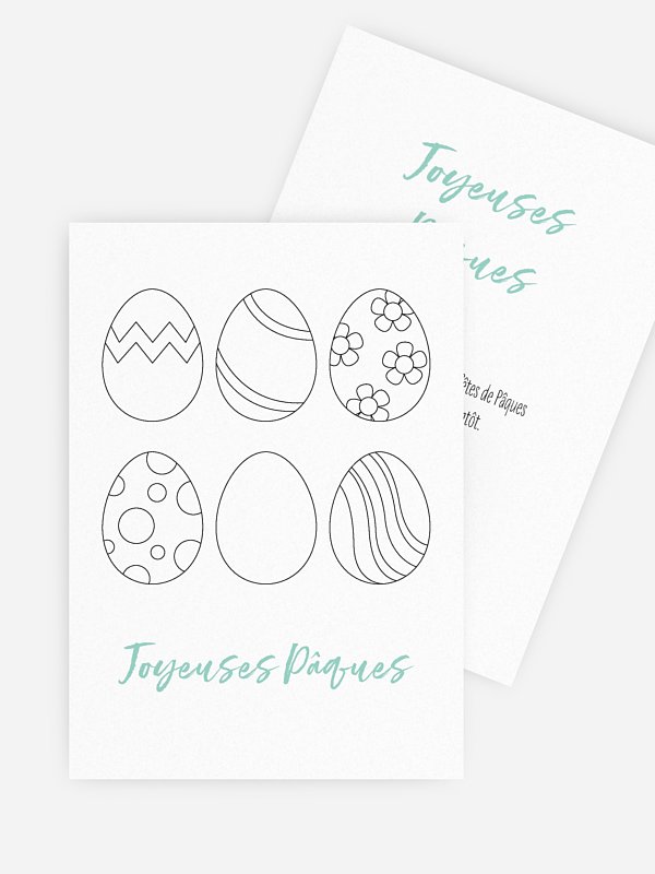 Oeufs à colorier