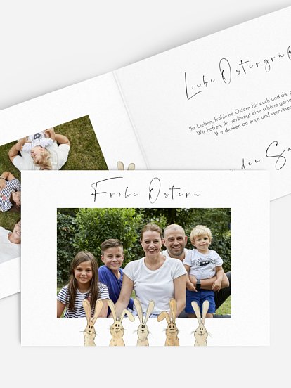 Osterkarte Hasenbande