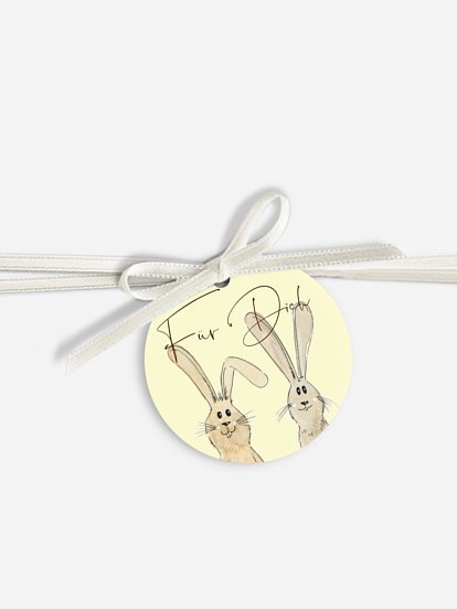 Geschenkeanhänger Hasenbande