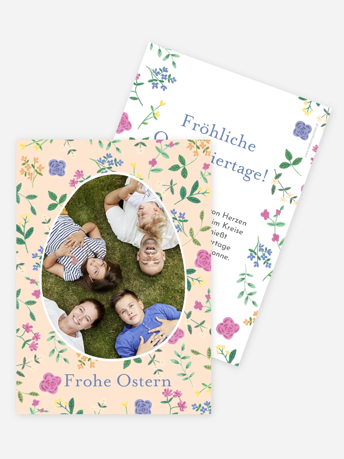 Partyeinladung Frühlingsblumen