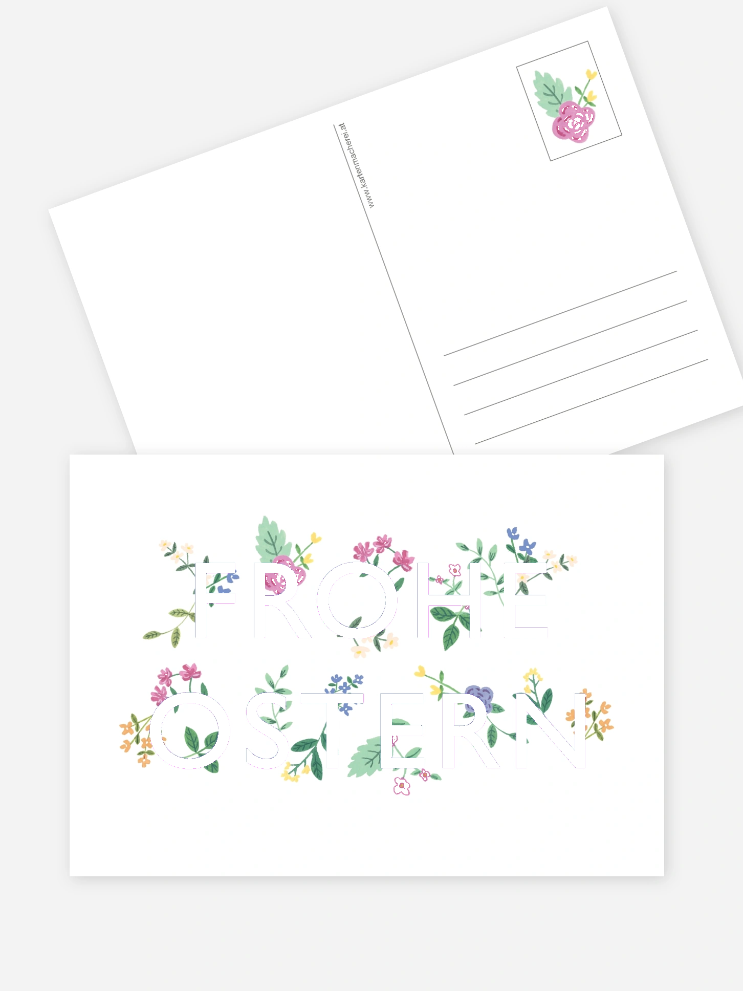 Osterkarte Frohe Ostern