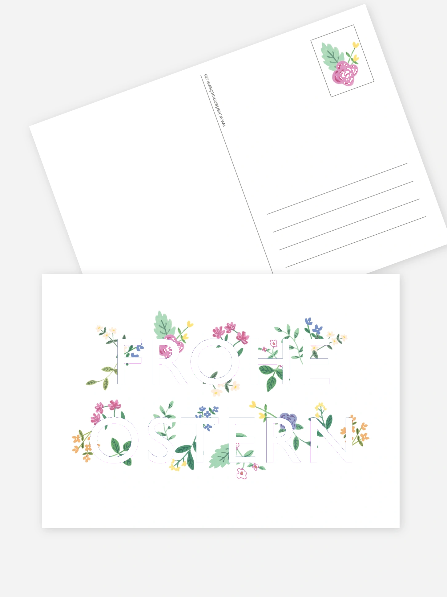 Osterkarte Frohe Ostern