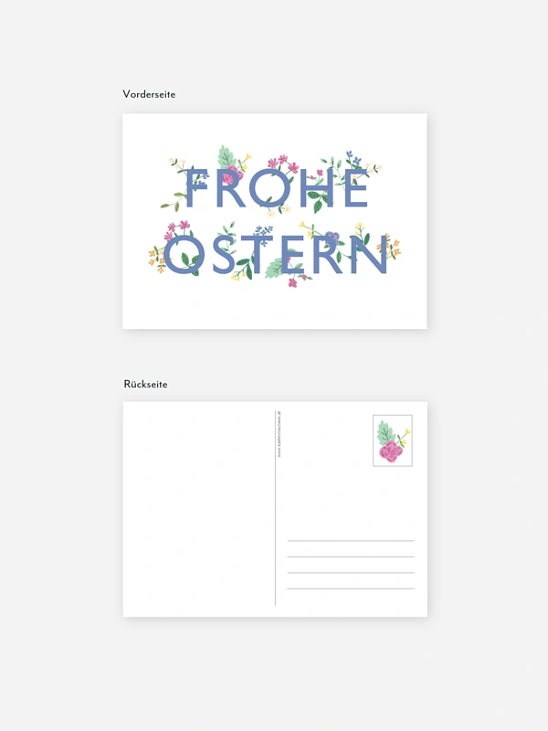 Osterkarte Frohe Ostern