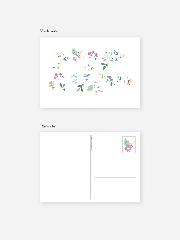 Osterkarte Frohe Ostern