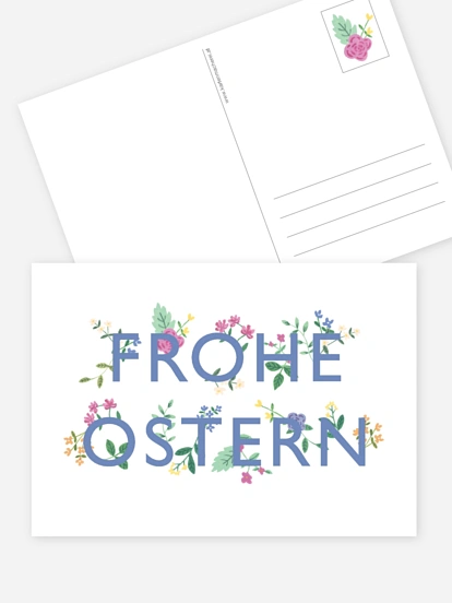 Osterkarte Frohe Ostern