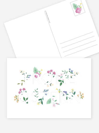 Osterkarte Frohe Ostern