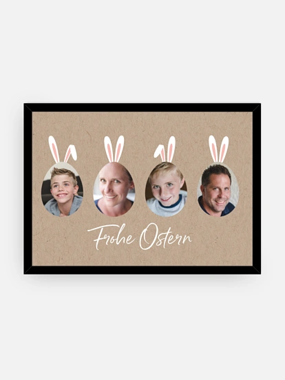 Wandbild Ostern Hasenohr
