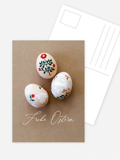 Osterkarte Handbemalt